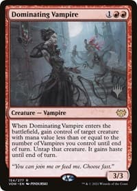 Dominating Vampire - Promo Pack: Kamigawa: Neon Dynasty - Magic: The Gathering card