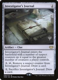 Investigator's Journal - Promo Pack: Kamigawa: Neon Dynasty - Magic: The Gathering card
