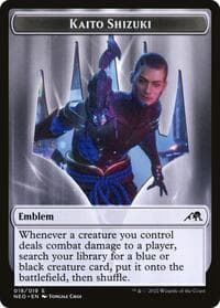 Emblem - Kaito Shizuki - Kamigawa: Neon Dynasty - Magic: The Gathering card