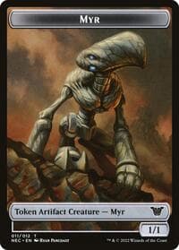 Myr // Pilot Double-Sided Token - Commander: Kamigawa: Neon Dynasty - Magic: The Gathering card