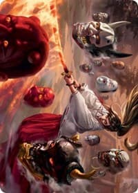 Unquenchable Fury Art Card - Art Series: Kamigawa: Neon Dynasty - Magic: The Gathering card