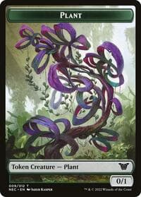 Plant // Treasure Double-Sided Token - Commander: Kamigawa: Neon Dynasty - Magic: The Gathering card