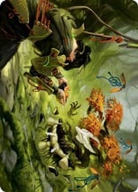 Commune with Spirits Art Card - Art Series: Kamigawa: Neon Dynasty - Magic: The Gathering card