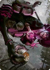 Undercity Scrounger Art Card - Art Series: Kamigawa: Neon Dynasty - Magic: The Gathering card