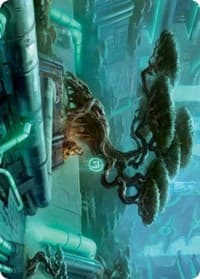 Forest (292) Art Card - Art Series: Kamigawa: Neon Dynasty - Magic: The Gathering card