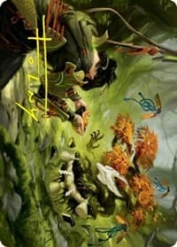 Commune with Spirits Art Card (Gold-Stamped Signature) - Art Series: Kamigawa: Neon Dynasty - Magic: The Gathering card