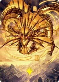 Ao, the Dawn Sky Art Card (46/81) (Gold-Stamped Signature) - Art Series: Kamigawa: Neon Dynasty - Magic: The Gathering card