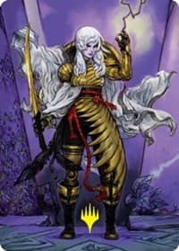 The Wandering Emperor Art Card (49/81) (Gold-Stamped Signature) - Art Series: Kamigawa: Neon Dynasty - Magic: The Gathering card