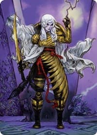 The Wandering Emperor Art Card (49/81) - Art Series: Kamigawa: Neon Dynasty - Magic: The Gathering card