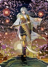 The Wandering Emperor Art Card (50/81) - Art Series: Kamigawa: Neon Dynasty - Magic: The Gathering card