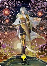 The Wandering Emperor Art Card (50/81) (Gold-Stamped Signature) - Art Series: Kamigawa: Neon Dynasty - Magic: The Gathering card