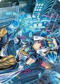 Covert Technician Art Card - Art Series: Kamigawa: Neon Dynasty - Magic: The Gathering card