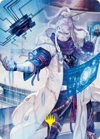 Tameshi, Reality Architect Art Card (53/81) (Gold-Stamped Signature) - Art Series: Kamigawa: Neon Dynasty - Magic: The Gathering card