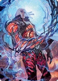 Tezzeret, Betrayer of Flesh Art Card - Art Series: Kamigawa: Neon Dynasty - Magic: The Gathering card