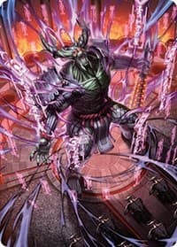 Hidetsugu, Devouring Chaos Art Card - Art Series: Kamigawa: Neon Dynasty - Magic: The Gathering card