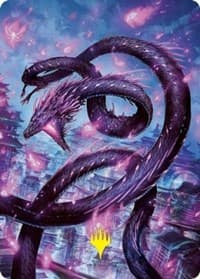 Junji, the Midnight Sky Art Card (58/81) (Gold-Stamped Signature) - Art Series: Kamigawa: Neon Dynasty - Magic: The Gathering card