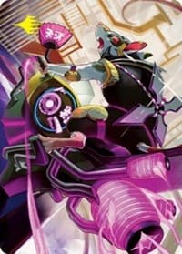 Nashi, Moon Sage's Scion Art Card (Gold-Stamped Signature) - Art Series: Kamigawa: Neon Dynasty - Magic: The Gathering card