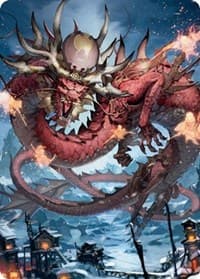 Atsushi, the Blazing Sky Art Card (61/81) - Art Series: Kamigawa: Neon Dynasty - Magic: The Gathering card