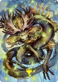 Kura, the Boundless Sky Art Card (Gold-Stamped Signature) - Art Series: Kamigawa: Neon Dynasty - Magic: The Gathering card