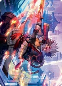 Isshin, Two Heavens as One Art Card (69/81) - Art Series: Kamigawa: Neon Dynasty - Magic: The Gathering card