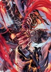 Risona, Asari Commander Art Card - Art Series: Kamigawa: Neon Dynasty - Magic: The Gathering card