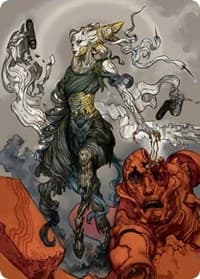 Tamiyo, Compleated Sage Art Card - Art Series: Kamigawa: Neon Dynasty - Magic: The Gathering card