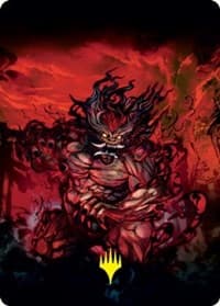 Vessel of the All-Consuming Art Card (Gold-Stamped Signature) - Art Series: Kamigawa: Neon Dynasty - Magic: The Gathering card