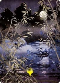 Swamp (297) Art Card (Gold-Stamped Signature) - Art Series: Kamigawa: Neon Dynasty - Magic: The Gathering card