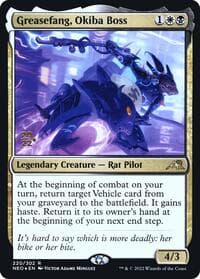 Greasefang, Okiba Boss - Prerelease Cards - Magic: The Gathering card