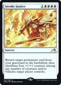 Invoke Justice - Prerelease Cards - Magic: The Gathering card