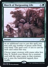 March of Burgeoning Life - Prerelease Cards - Magic: The Gathering card