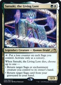 Satsuki, the Living Lore - Prerelease Cards - Magic: The Gathering card