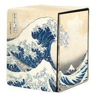 Fine Art The Great Wave Off Kanagawa Alcove Flip Box - Ultra Pro Deck Boxes - Deck Boxes card
