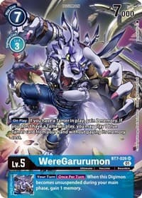 WereGarurumon (Alternate Art) - Next Adventure - Digimon Card Game card