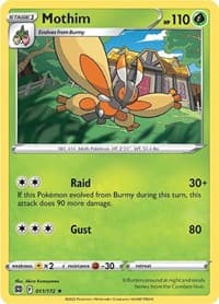 Mothim - SWSH09: Brilliant Stars - Pokemon card