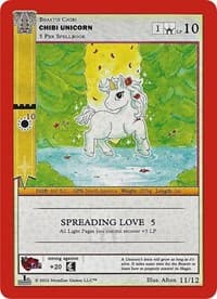 Chibi Unicorn - Valentine’s Day Holiday Box 2022 - MetaZoo card
