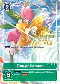 Flower Cannon (2021 Championship Finals Tamer's Evolution Pack) - Release Special Booster 1.0 - Digimon Card Game card