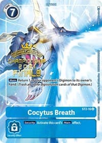 Cocytus Breath (2021 Championship Finals Tamer's Evolution Pack) - Starter Deck 02: Cocytus Blue - Digimon Card Game card