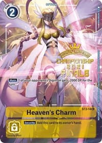 Heaven's Charm (2021 Championship Finals Tamer's Evolution Pack) - Starter Deck 03: Heaven's Yellow - Digimon Card Game card