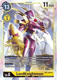 LordKnightmon (2021 Championship Finals Event Pack Alt-Art Gold Stamp Set) - Battle of Omni - Digimon Card Game card