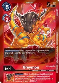 Greymon (Event Pack 2) - Battle of Omni - Digimon Card Game card