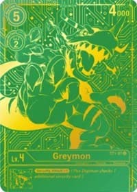 Greymon - ST1-07 (2021 Championship Finals Top 16) - Starter Deck 01: Gaia Red - Digimon Card Game card