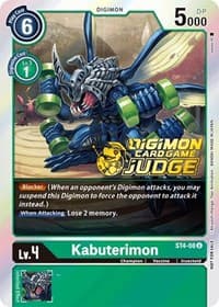 Kabuterimon - ST4-08 (Judge Pack 1) - Starter Deck 04: Giga Green - Digimon Card Game card