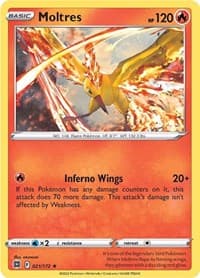 Moltres - SWSH09: Brilliant Stars - Pokemon card