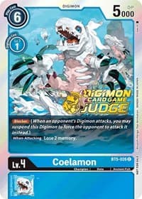 Coelamon (Judge Pack 1) - Battle of Omni - Digimon Card Game card