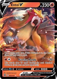 Entei V - SWSH09: Brilliant Stars - Pokemon card