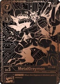 MetalGreymon - ST1-09 (2021 Championship Finals 3rd Place) - Starter Deck 01: Gaia Red - Digimon Card Game card