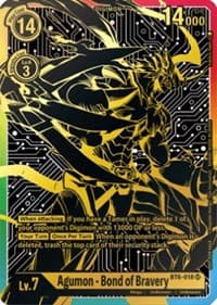 Agumon - Bond of Bravery (2021 Championship Finals 1st Place) - Double Diamond - Digimon Card Game card