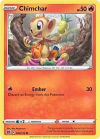 Chimchar - SWSH09: Brilliant Stars - Pokemon card