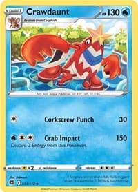 Crawdaunt - SWSH09: Brilliant Stars - Pokemon card